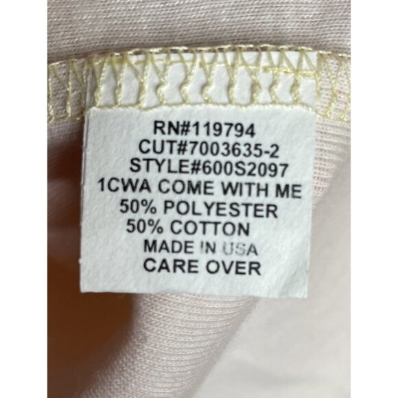 Vintage Womens Y2K One World 2X Top Blouse Satin Trim Birds Boho Floral Romantic - Picture 6 of 8